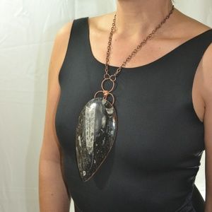 TVD 65 Million Year Old Ammonite Copper Necklace